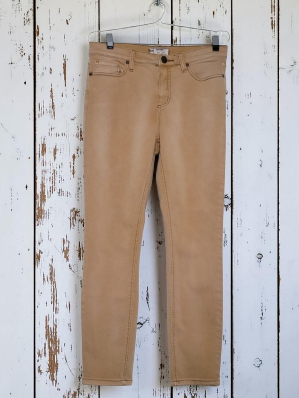 Free People Size-28 Tan Color Jeans EUC